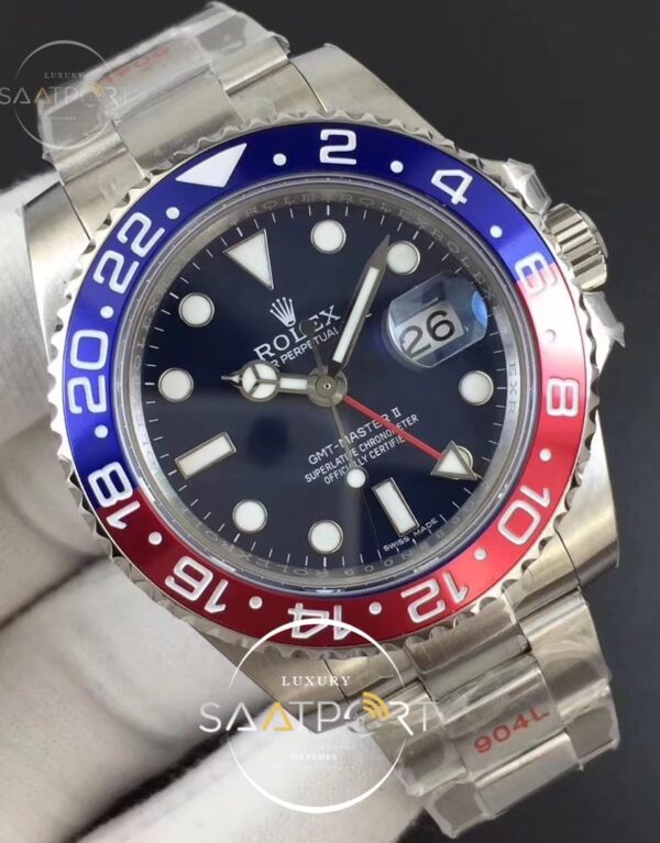 Rolex GMT Master II 116719 Real Ceramic 904L GMF Best Edition Blue Dial on Bracelet A3186 (2)