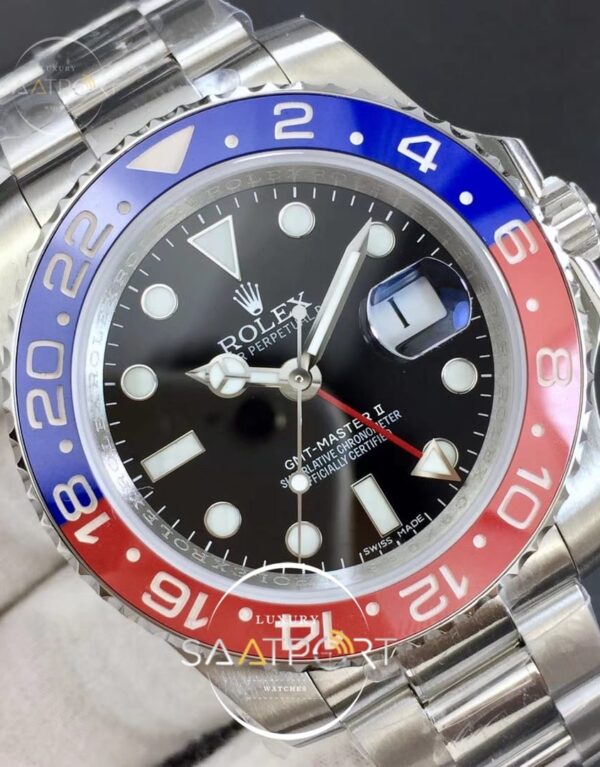 Rolex GMT Master II 116719 Real Ceramic DJF Best Edition Black Dial on Bracelet A2836 (4)
