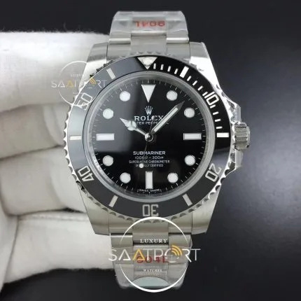 Rolex Submariner 114060 No Date Black Ceramic ZZF 904L Bracelet A3130 (1)