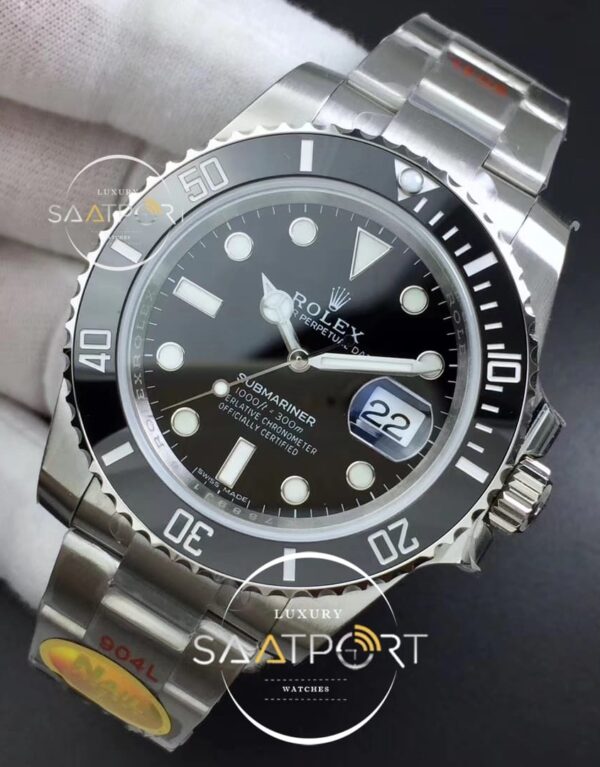 Rolex Submariner 116610 LN Black Ceramic NAIL Maker 904L 11 Best Edition on SS Bracelet SA3135 (3)