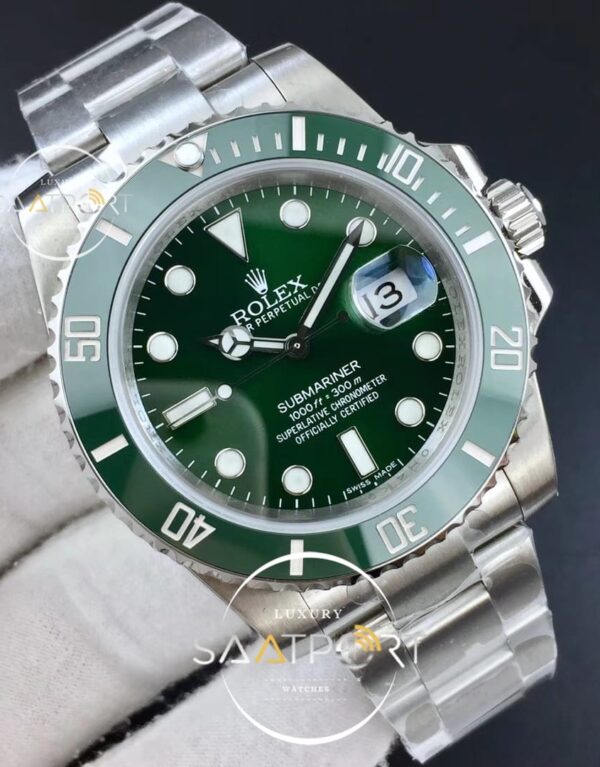 Rolex Submariner 116610 LV Green Ceramic DJF 11 Best Edition on SS Bracelet DJ3135