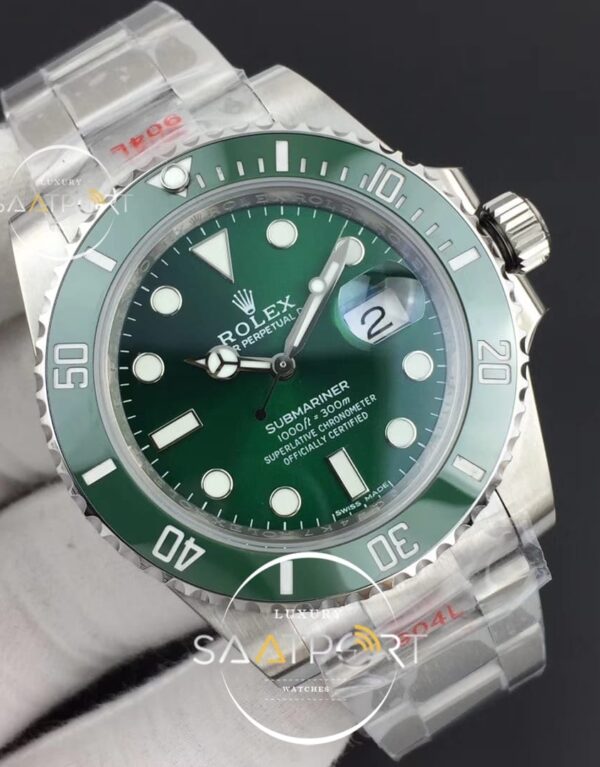 Rolex Submariner 116610 LV Green Ceramic Noob 1-1 904L SS Case Super CLON 3135 V9 (3)