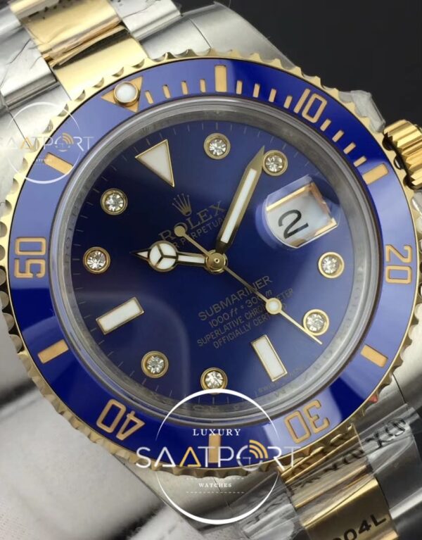 Rolex Submariner 116613 LB GMF 904L 11 Best Edition YG Wrapped Blue Dial Diamonds (4)