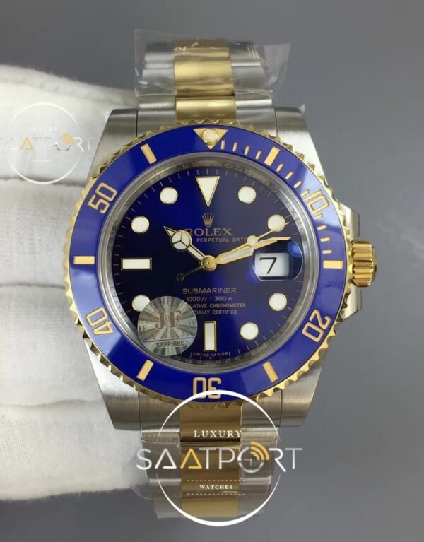 Rolex Submariner 116613 LB JF 11 Best Edition Blue Dial on SSYG Bracelet A2824 (1)
