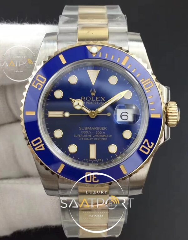 Rolex Submariner 116613 LB Noob 11 Best Edition YG Wrapped Bezel Blue Dial A2836 V8 (1)