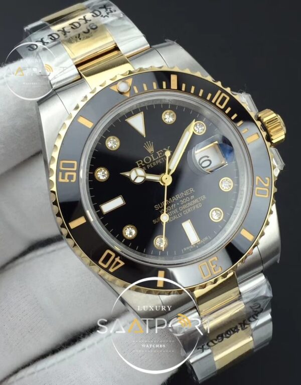 Rolex Submariner 116613 LN GMF 904L 1-1 Wrapped Black Dial Diamonds Marker (2)