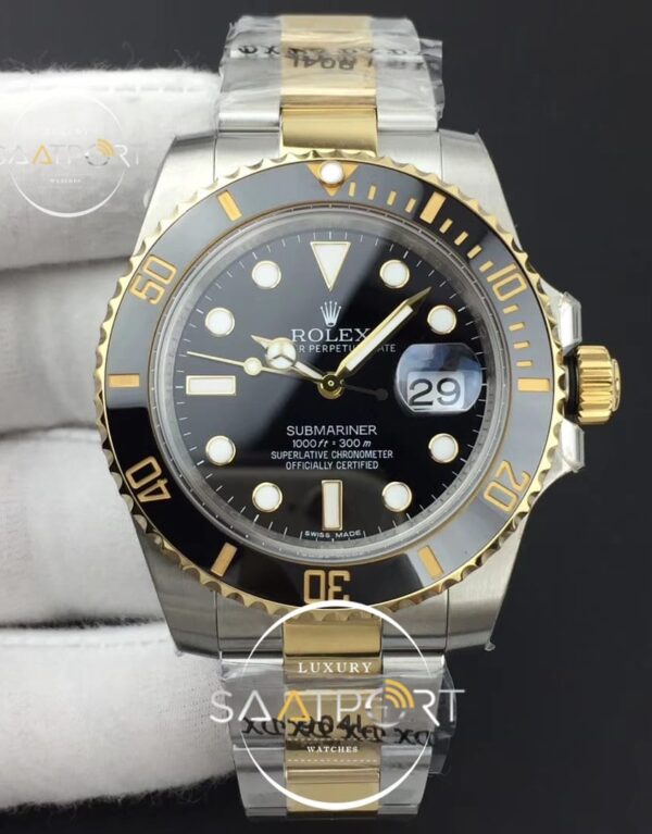 Rolex Submariner 116613 LN GMF 904L 11 Best Edition YG Wrapped Bezel Dial Swiss Clon (1)
