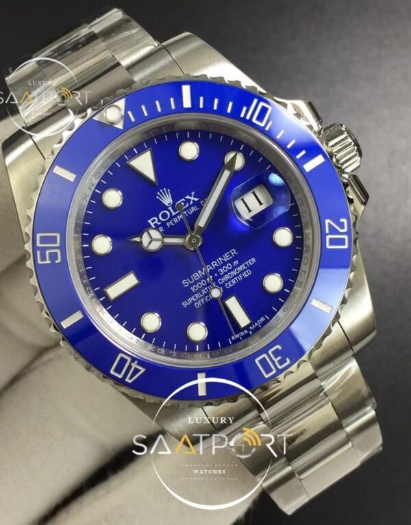 Rolex Submariner 116619 LB Blue Ceramic JF 11 Best Edition Blue Dial on SS Bracelet 2836 (2)