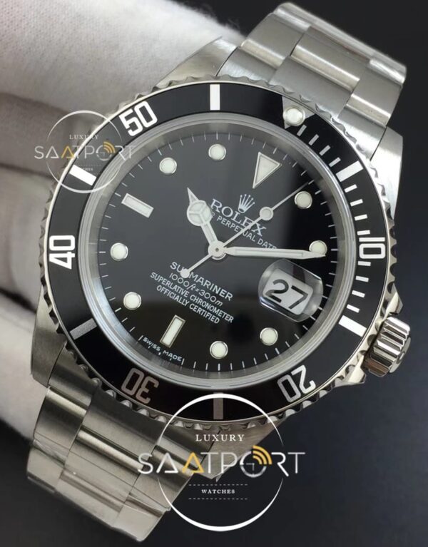 Rolex Submariner 16610 LN Black No Rehaut Engraving JF 11 SH 3135 (3)