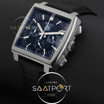 TAG Heuer Monaco Calibre Deri Kordon Pilli Kronometreli replika