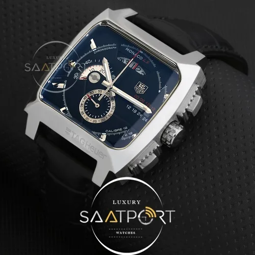 TAG Heuer Monaco Calibre Deri Kordon Pilli Kronometreli replika