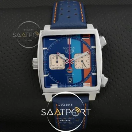 TAG Heuer Ungetragene MONACO Calibre 11 Gulf Special Edition