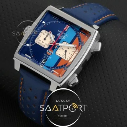 TAG Heuer Ungetragene MONACO Calibre 11 Gulf Special Edition replika