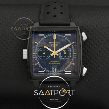 Tag Heuer Monaco Rubber Pvd Yellow Chronograph