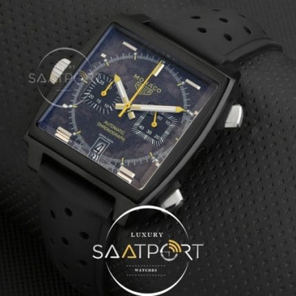 Tag Heuer Monaco Rubber Pvd Yellow Chronograph replika