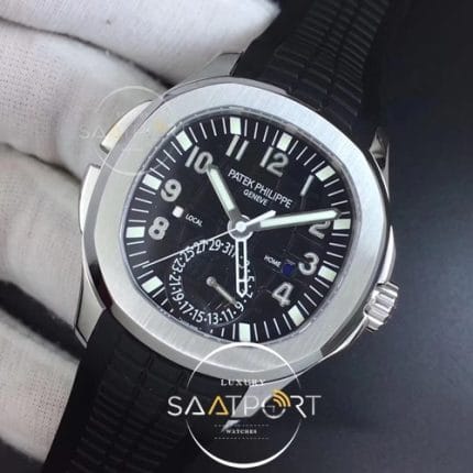 Aquanaut 5164A SS GRF 11 Best Edition Black Dial on Black Rubber Strap A324 (3)