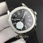 Aquanaut 5167 SS PF 11 Best Edition Gray Textured Dial on Black Rubber Strap A324 Clone (2)