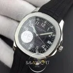 Aquanaut 5167 SS PF 11 Best Edition Gray Textured Dial on Black Rubber Strap A324 Clone (3)