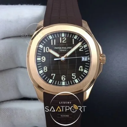Aquanaut 5167R RG ZF 11 Best Edition Brown Dial on Brown Rubber Strap 324CS (Free box) (1)