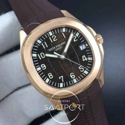 Aquanaut 5167R RG ZF 11 Best Edition Brown Dial on Brown Rubber Strap 324CS (Free box) (2)