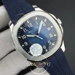 Aquanaut 5168 SS PF 11 Best Edition Blue Textured Dial on Blue Rubber Strap A324 Clone V2 (2)