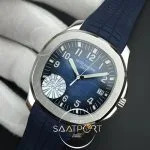 Aquanaut 5168 SS PF 11 Best Edition Blue Textured Dial on Blue Rubber Strap A324 Clone V2 (3)