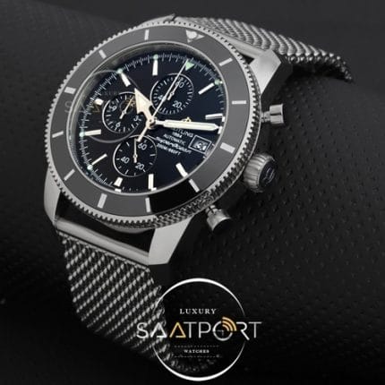 Breitling Pilli Kronometreli Hasır kordonlu 47 mm replika