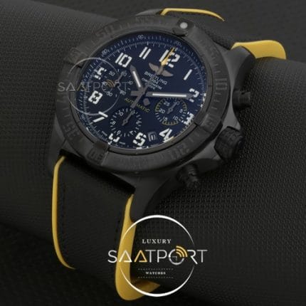 Breitling pilli kronometreli pcd siyah kaplama saat replika saat