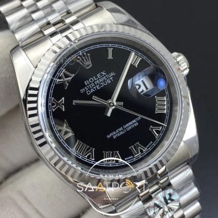 DateJust 36 SS 116234 ARF 11 Best Edition 904L Steel Black Dial Roman Markers on Jubilee 3135 (4)