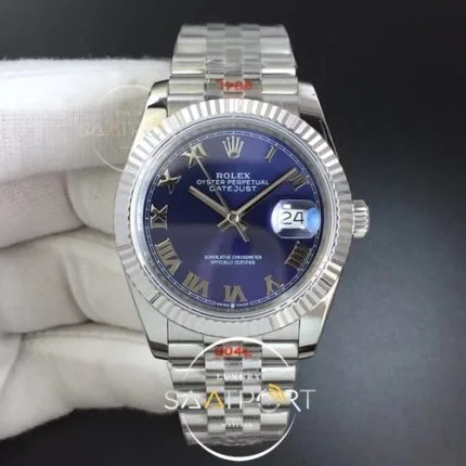 DateJust 36 SS 126234 GMF 11 Best Edition 904L Steel Blue Dial Roman Markers on Jubilee Bracelet A282 (1)