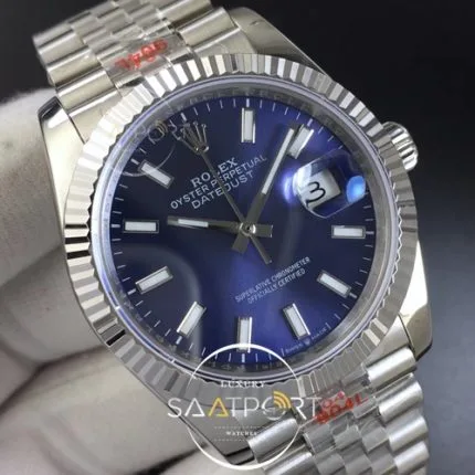 DateJust 36 SS 126234 GMF 11 Best Edition 904L Steel Blue Dial Stick Markers on Jubilee Bracelet A2 (4)
