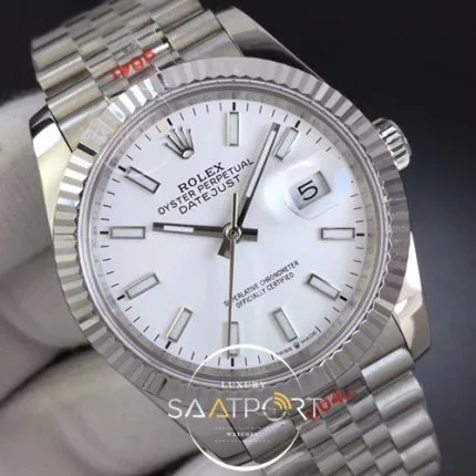DateJust 36 SS 126234 GMF 11 Best Edition 904L Steel White Dial Stick Markers on Jubilee Bracelet (4)
