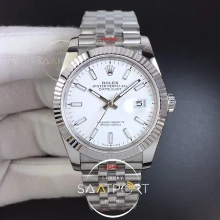DateJust 36 SS 126234 GMF 11 Best Edition 904L Steel White Dial Stick Markers on Jubilee Bracelet A2 (1)