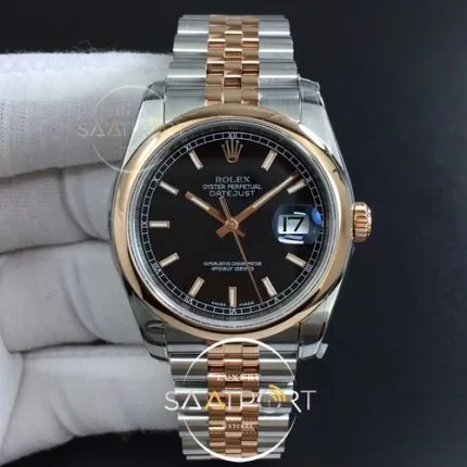 DateJust 36 SSRG 116201 ARF 11 Best Edition Black Dial Stick Markers on SSRG Jubilee Bracelet SH3135 (1)