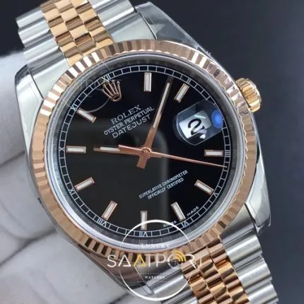 DateJust 36 SSRG 116231 ARF 11 Best Edition Black Dial Stick Markers on SSRG Jubilee Bracelet SH3135 (4)