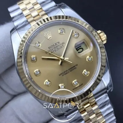 DateJust 36 SSYG 116233 ARF 11 904L Steel YG Dial Diamonds Markers on Jubilee Bracelet SH 3 (4)