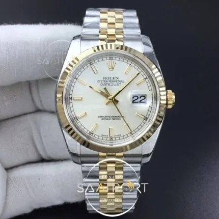 DateJust 36 SSYG 116233 ARF 11 Best Edition 904L Steel White Dial Stick Markers Jubilee 3135 (1)