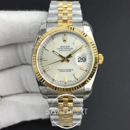 DateJust 36 SSYG 126233 ARF 11 Best Edition Silver Dial Stick Markers on SSYG Jubilee Bracelet SH3135 (1)