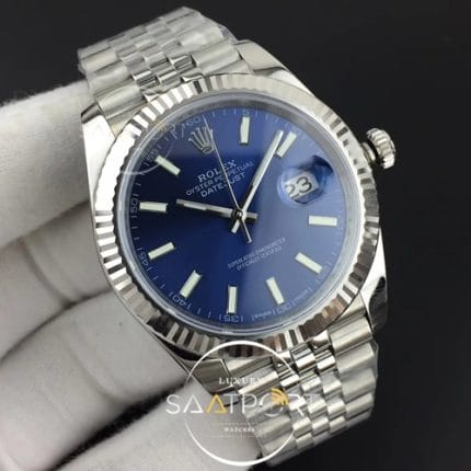 DateJust 41 126334 SS REF 11 Best Edition Blue Dial Stick Markers on Jubilee Bracelet A3235 Clone (2)