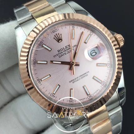 DateJust II 41mm GMF 11 Best Edition RG Wrapped Pink Sticks Dial on SSYG Oyster Bracelet A3235 ( (4)