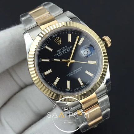 DateJust II 41mm GMF 11 Best Edition YG Wrapped Black Sticks Dial on SSYG Oyster Bracelet A32