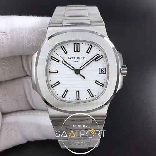 Nautilus 57111A PPF 11 Best Edition White Textured Dial on SS Bracelet 324CS (Free box) V2 (1)