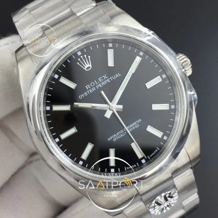 Oyster Perpetual 39mm 114300 ARF 11 Best Edition 904L SS Case and Bracelet Black Dial SH3132 ( (4)