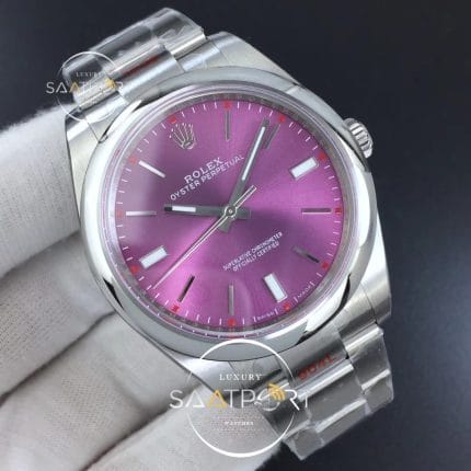 Oyster Perpetual 39mm 114300 GMF 11 Best Edition Red Grape Dial on SS Bracelet SA3132 (2)