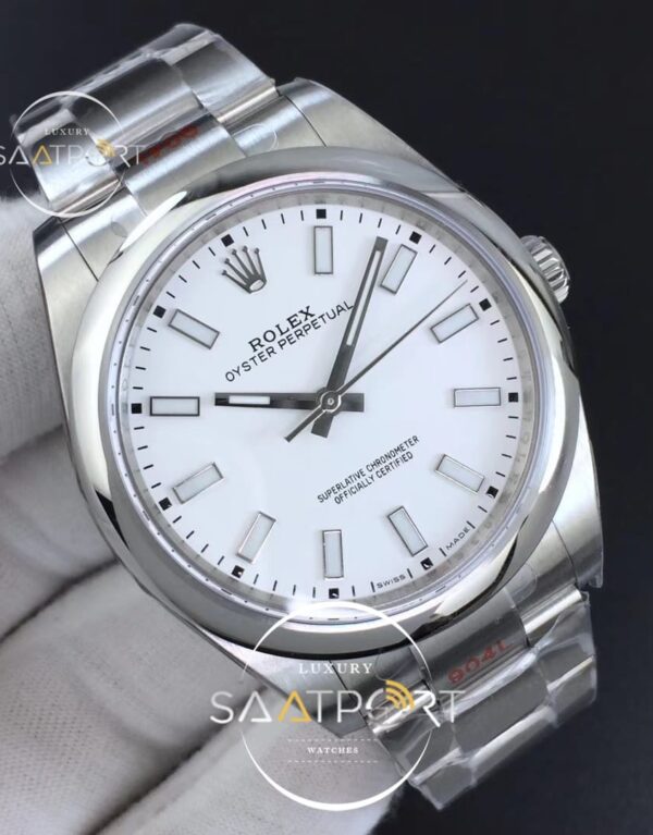 Oyster Perpetual 39mm 114300 GMF 11 Best Edition White Dial on SS Bracelet SA3132 (2)