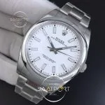 Oyster Perpetual 39mm 114300 GMF 11 Best Edition White Dial on SS Bracelet SA3132 (3)