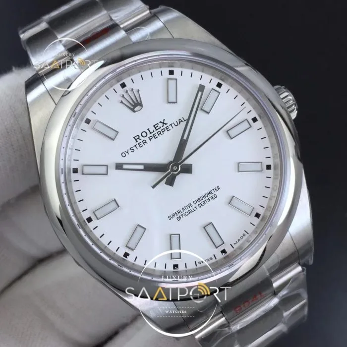 Oyster Perpetual 39mm 114300 GMF 11 Best Edition White Dial on SS Bracelet SA3132 (4)