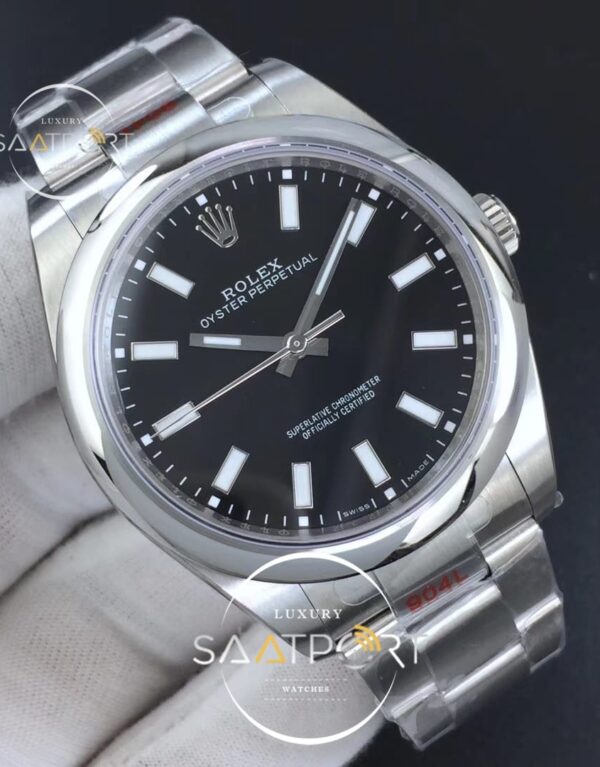ROLEX Oyster Perpetual 39mm 114300 GMF 11 Best Edition Black Dial on SS Bracelet SA3132 (2)
