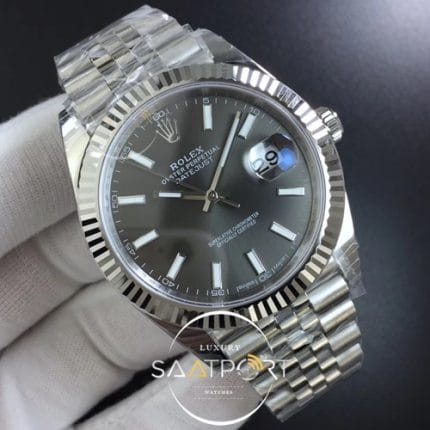 Rolex DateJust 41 126334 904L NOOB 1-1 Best Edition Gray Dial on Jubilee Bracelet Super Clon (2)
