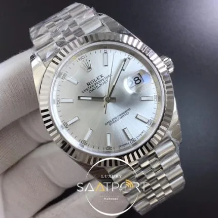 Rolex DateJust 41 126334 904L Noob 1-1 Best Edition Silver Dial on Jubilee Bracelet 3235 (2)